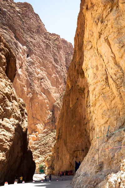 Todgha Gorge, kaňon v pohoří Vysoký Atlas v Maroku, n — Stock fotografie