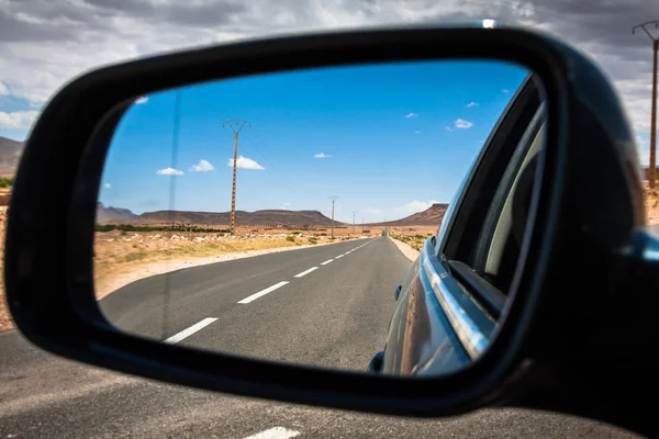 Ørken vej, Marokko - Stock-foto