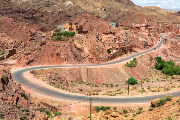 Stad in de vallei van de Dades, Marokko — Stockfoto