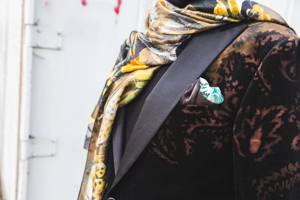 Etro ceket Gucci defile Mi için bina dışında detay — Stok fotoğraf