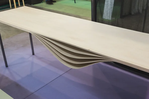 Table on dispaly at Fuorisalone 2016 in Milan, Italy — Stock Photo, Image