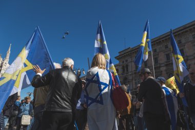 Milano'daki Kurtuluş Günü Geçit Töreni 2016'da Yahudi Tugayı, I