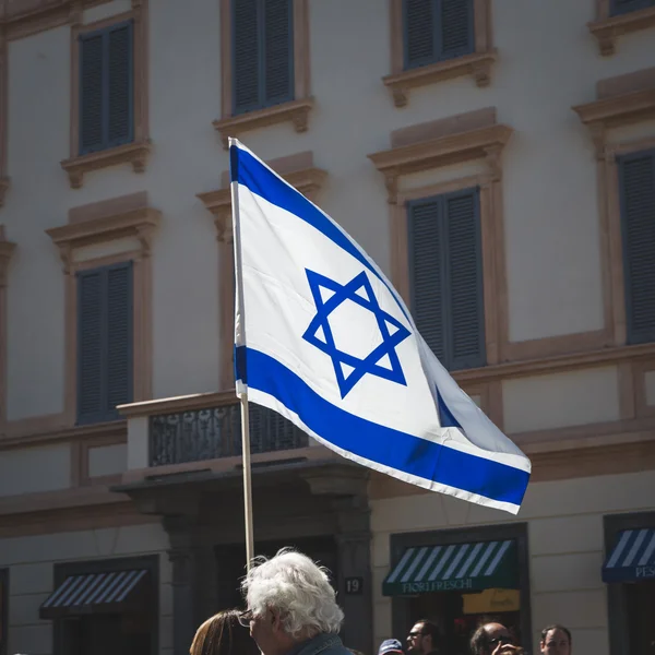 Η Εβραϊκή Ταξιαρχία στην παρέλαση της μέρας της απελευθέρωσης 2016 στο Μιλάνο, εγώ — Φωτογραφία Αρχείου