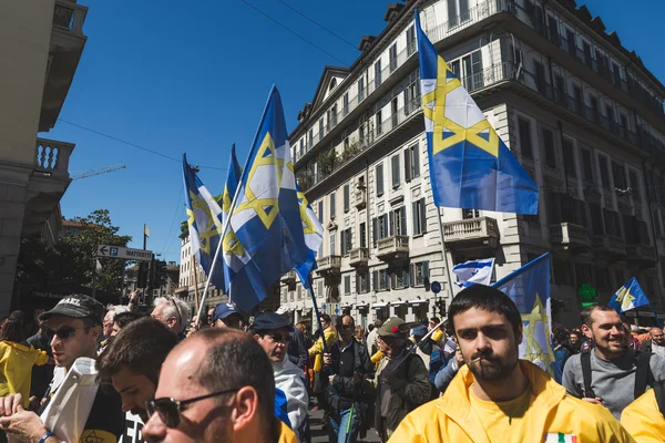 The Jewish Brigade at the Liberation Day Parade 2016 in Milan, I — Stock Photo, Image