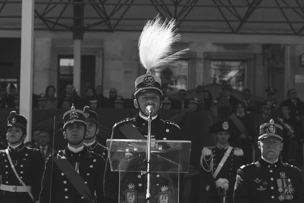 Cadetes de escola militar em Milão, Italia — Fotografia de Stock