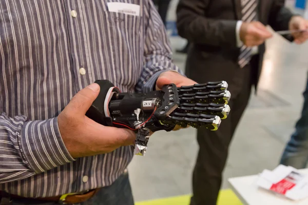 Artificial hand at Technology Hub in Milan, Italy — Stock Photo, Image