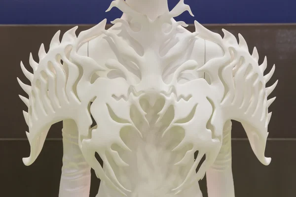 Weorný 3D tištěný objekt v technologickým rozbočovači v Miláně, Itálie — Stock fotografie