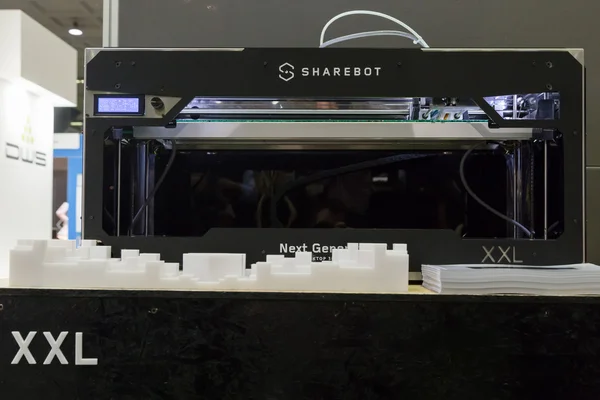 Impressora 3D no Technology Hub em Milão, Itália — Fotografia de Stock