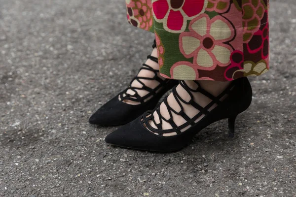 ミラノ ・ メンズ ・ ファッション ・ ウィークでの靴の詳細 — ストック写真