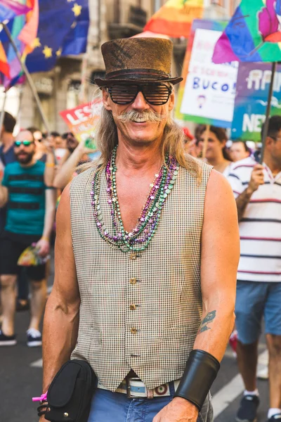 People at Pride 2016 in Milan, Italy — Stock Photo, Image