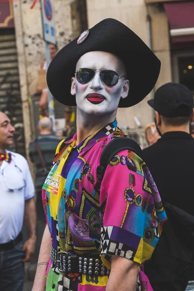 People at Pride 2016 a Milano, Italia — Foto Stock