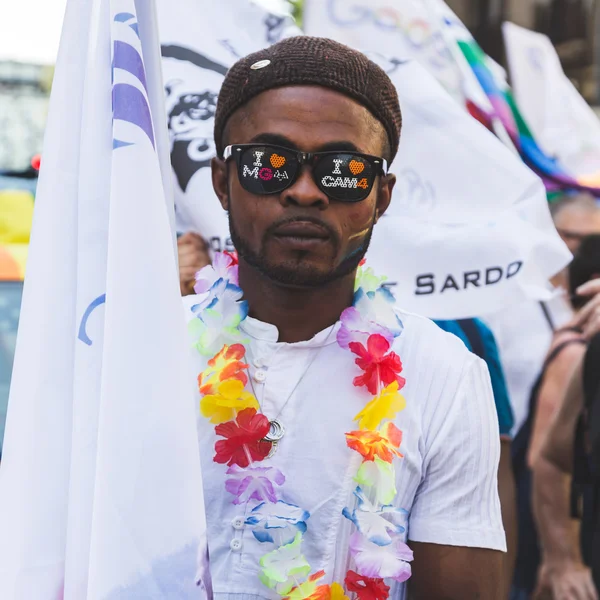 People at Pride 2016 in Milan, Italy — Stock Photo, Image