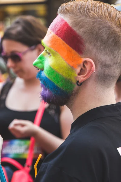 People at Pride 2016 itt: Milánó, Olaszország — Stock Fotó