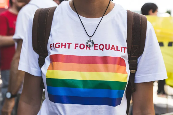 Personer på Pride 2016 i Milan, Italy — Stockfoto