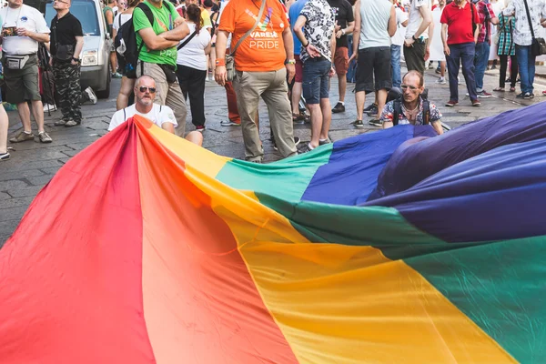 People at Pride 2016 a Milano, Italia — Foto Stock