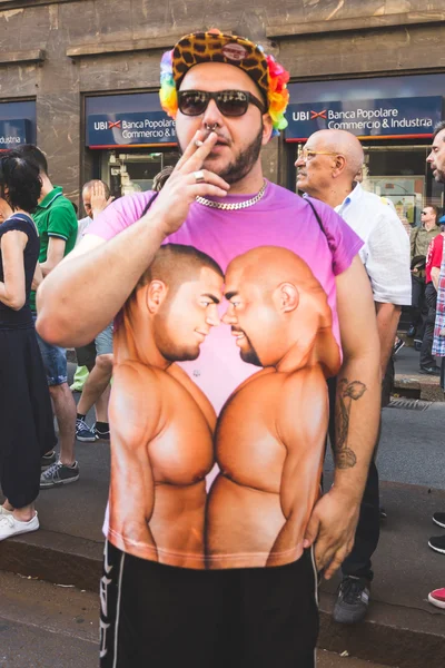 People at Pride 2016 in Milan, Italy — Stock Photo, Image