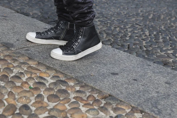 Detail sepatu di Milan Fashion Week — Stok Foto