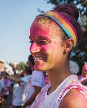 binlerce insan 2014, milan, İtalya çalıştırmak renk katılın