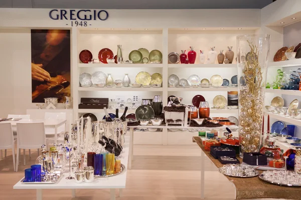 Greggio stand at HOMI, home international show in Milan, Italy — Stock Photo, Image