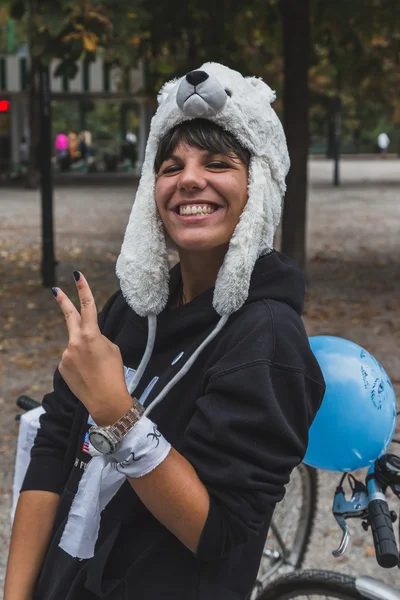 Teilnehmer an der Eisfahrt 2014 in Mailand, Italien — Stockfoto