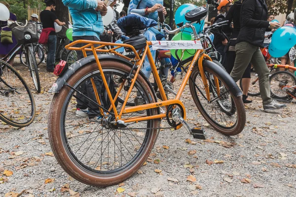 Bicicleta no passeio de gelo 2014 em Milão, Itália — Fotografia de Stock