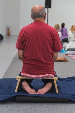 Yoga Festivali 2014 Milan, İtalya, bir sınıf gerektirir