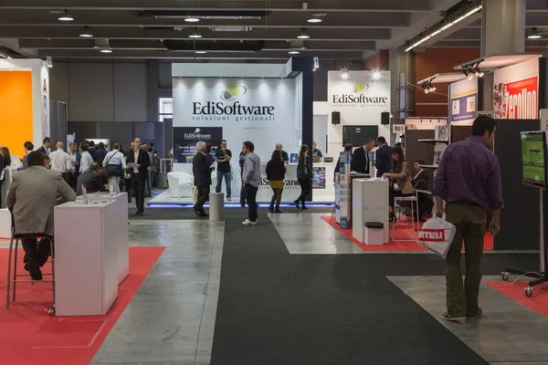 Besucher der smau 2014 in Mailand, Italien — Stockfoto