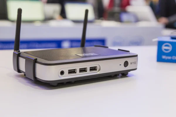 Dell WYSE device on display at Smau 2014 in Milan, Italy — Stock Photo, Image