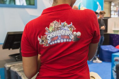 Skylanders logosu Oyunlar hafta 2014, Milano, İtalya