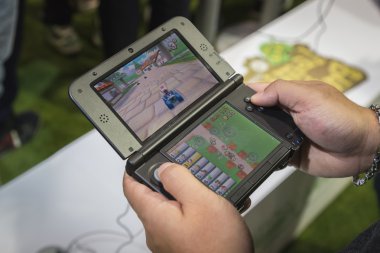 Nintendo el konsolu Oyunlar hafta 2014 Milan, İtalya, detay