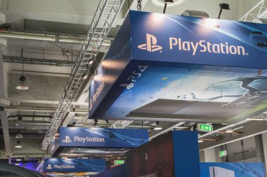 Detay Playstation standında Oyunlar hafta 2014, Milano, İtalya
