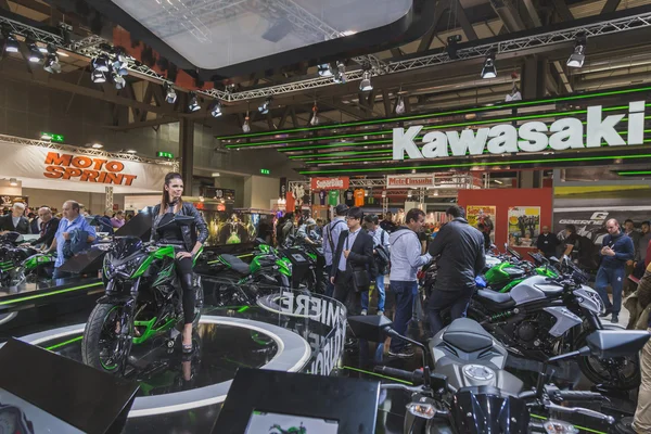 Персоналии: EICMA 2014 в Милане, Италия — стоковое фото