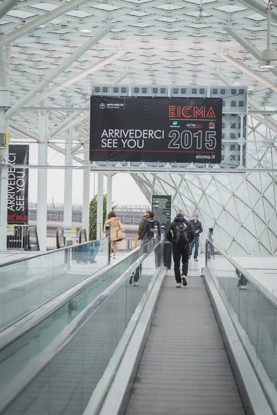 Señal de exhibición en EICMA 2014 en Milán, Italia —  Fotos de Stock