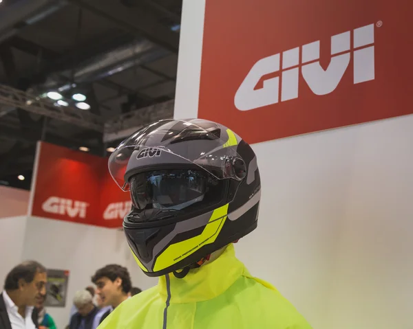 Casque élégant exposé à l'EICMA 2014 à Milan, Italie — Photo