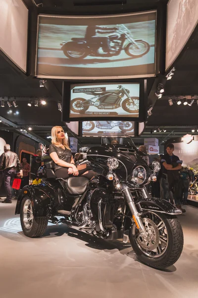 Harley-Davidson motorcykel på Eicma 2014 i Milano, Italien — Stockfoto
