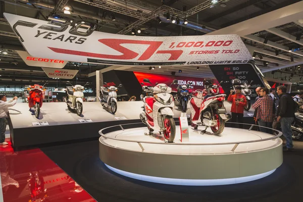 People at EICMA 2014 in Milan, Italy — Stock Photo, Image