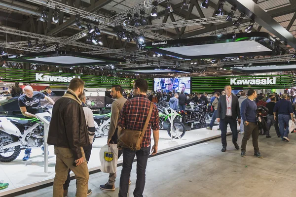 People at EICMA 2014 in Milan, Italy — Stock Photo, Image