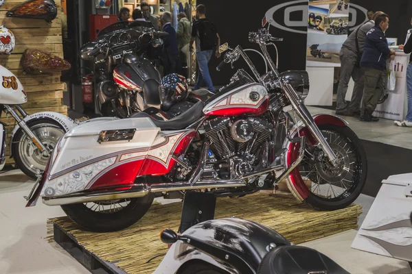 Motocicleta en exhibición en EICMA 2014 en Milán, Italia — Foto de Stock