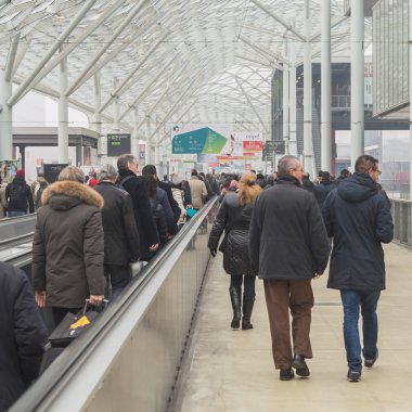 İnsanlar ziyaret bit 2015, uluslararası turizm döviz, Milano, İtalya