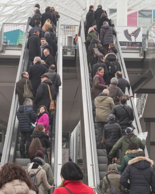 İnsanlar ziyaret bit 2015, uluslararası turizm döviz, Milano, İtalya