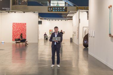 İnsanlar Miart 2015, Milano, İtalya ziyaret