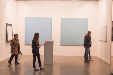 İnsanlar Miart 2015, Milano, İtalya ziyaret