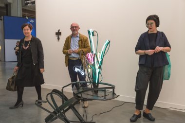 İnsanlar Miart 2015, Milano, İtalya ziyaret