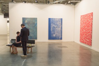 İnsanlar Miart 2015, Milano, İtalya ziyaret