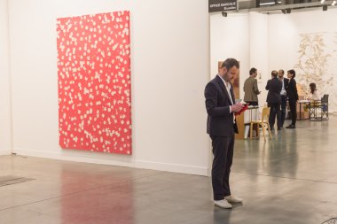 İnsanlar Miart 2015, Milano, İtalya ziyaret