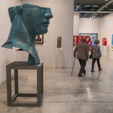 İnsanlar Miart 2015, Milano, İtalya ziyaret