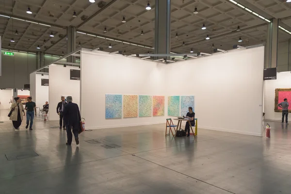 People visiting Miart 2015 in Milan, Italy — Stock Photo, Image