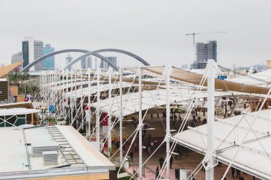 Üstten Görünüm pavyonlar, Expo 2015, Milano, İtalya