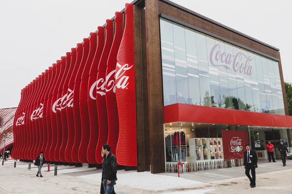 Coca-Cola pavilion at Expo 2015 in Milan, Italy — Stock Photo, Image