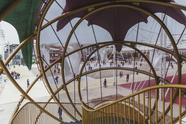 Вид на павилионы на выставке Expo 2015 в Милане, Италия — стоковое фото